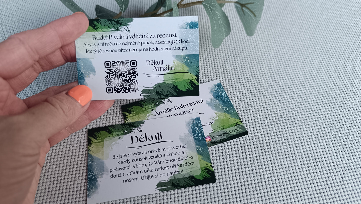 Profesionální kartičky s QR kódem