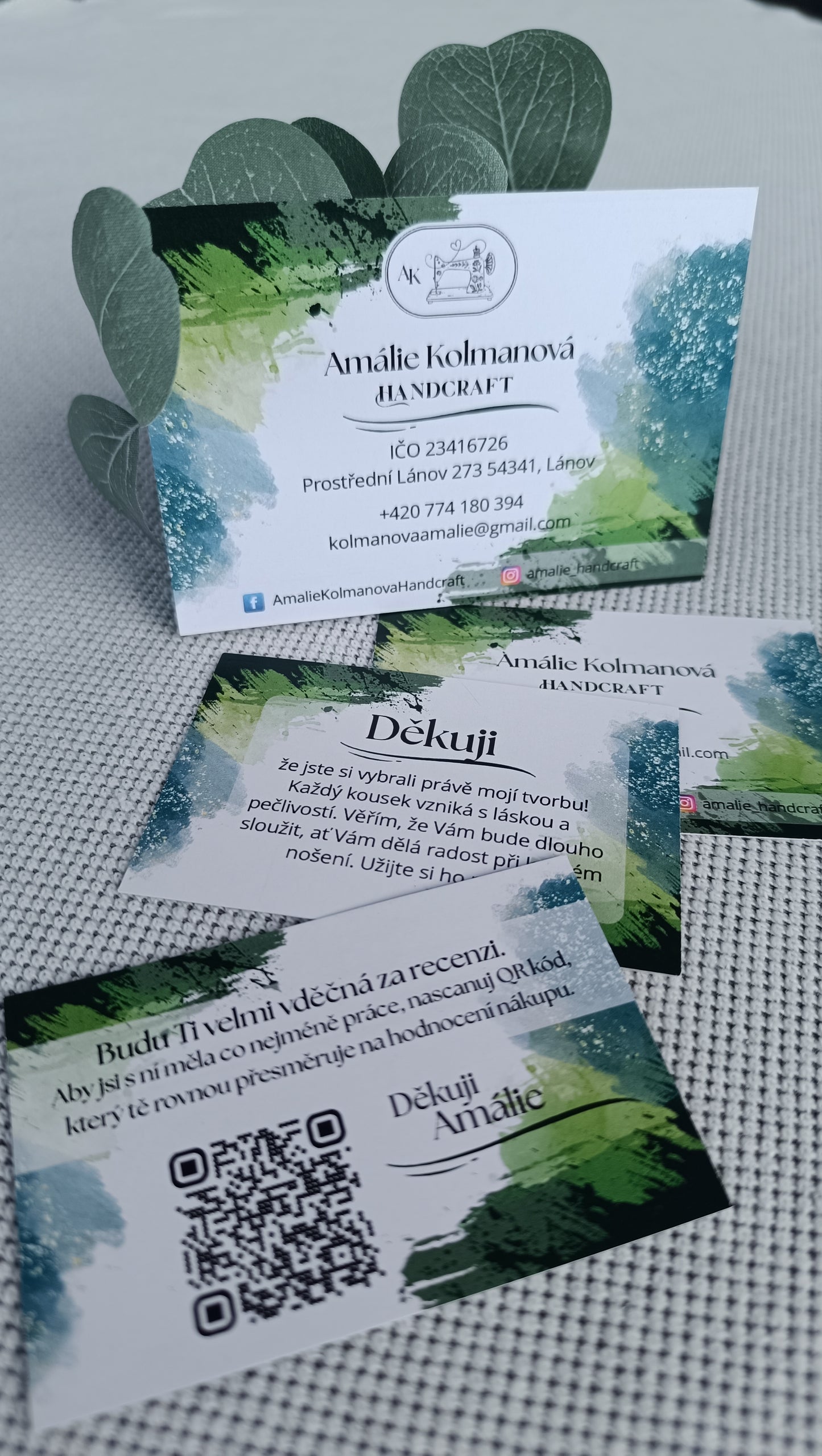 Profesionální kartičky s QR kódem