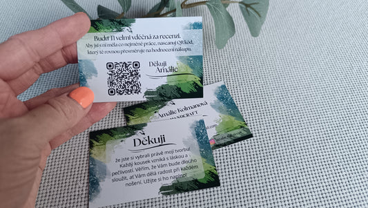 Profesionální kartičky s QR kódem