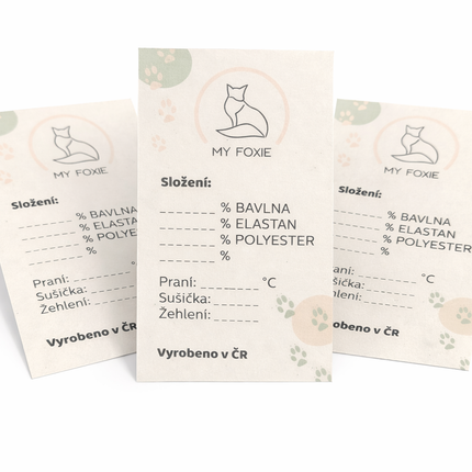 Velikostní kartičky