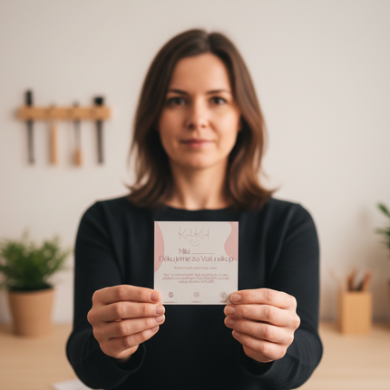 Slevové a děkovné karty