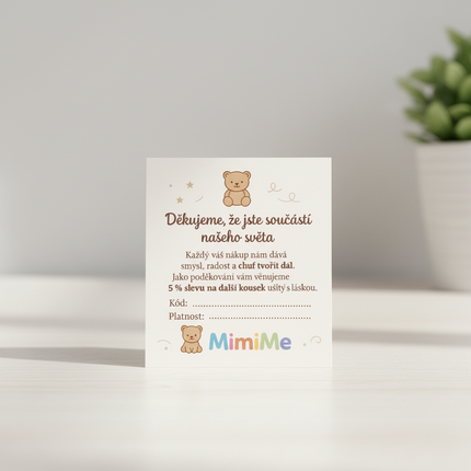 Slevové a děkovné karty