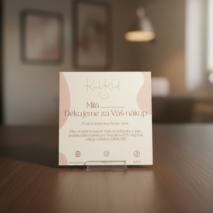 Slevové a děkovné karty