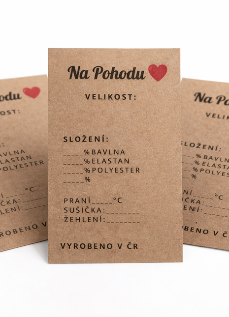 Velikostní kartičky