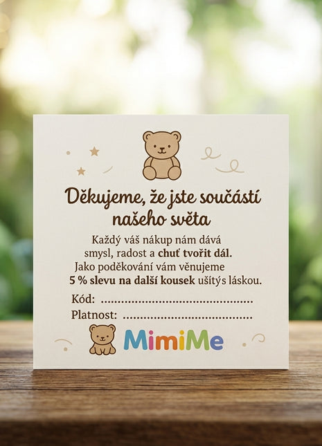 Slevové a děkovné karty