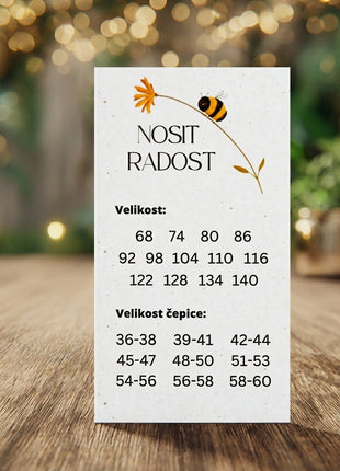 Velikostní kartičky