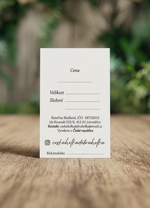 Velikostní kartičky